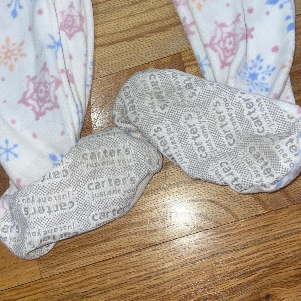 Carters BUNDLE 5 FOOTSIE PAMAJAS set Cozy Polar Bear Kids Pajamas Blue